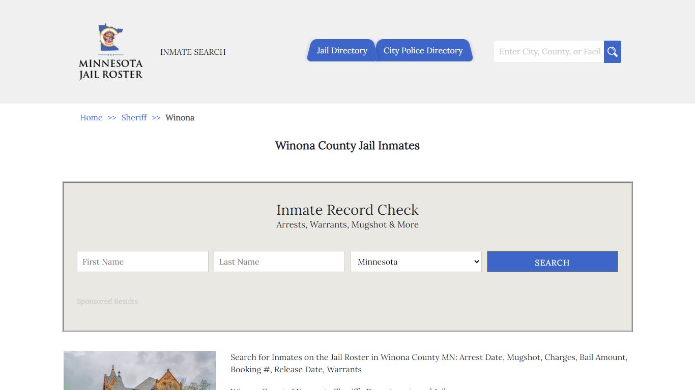 Winona County Jail Inmates | Jail Roster Search - Minnesota Jail Roster